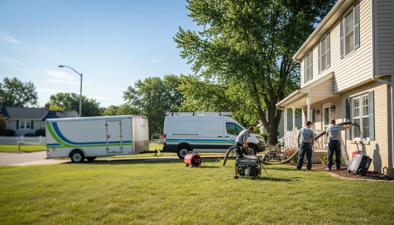 Flooded Basement Restoration And Cleanup With Repair in Walled Lake, MI near me